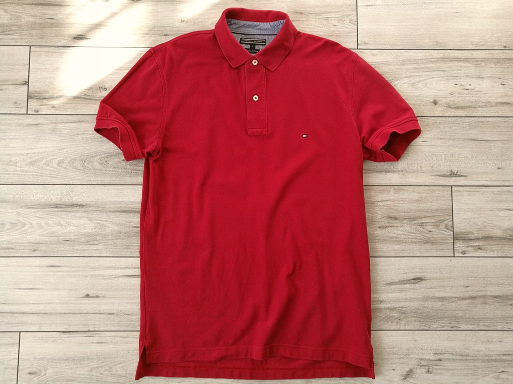 Tommy HIlfiger Polówka L polo Czerwona boss klein