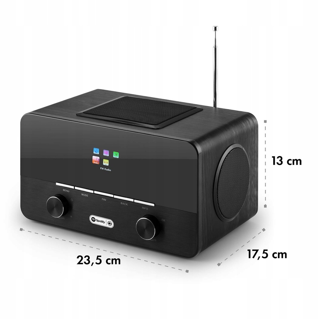 RADIO AUNA CONNECT 150BK WLAN USB DAB+ 7634301975