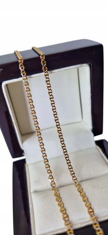 ZŁOTY ŁAŃCUSZEK GUCCI MARINE 585 60CM