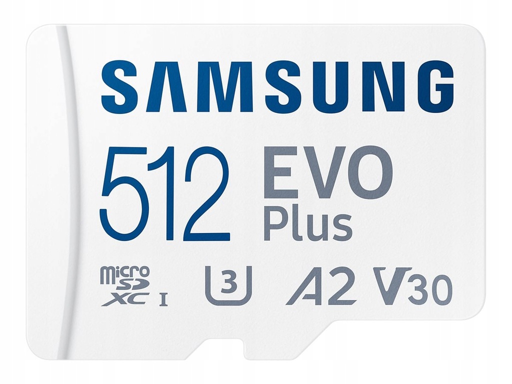 Karta microSD SAMSUNG EVO Plus 512 GB, prędkość do 120 MB/s