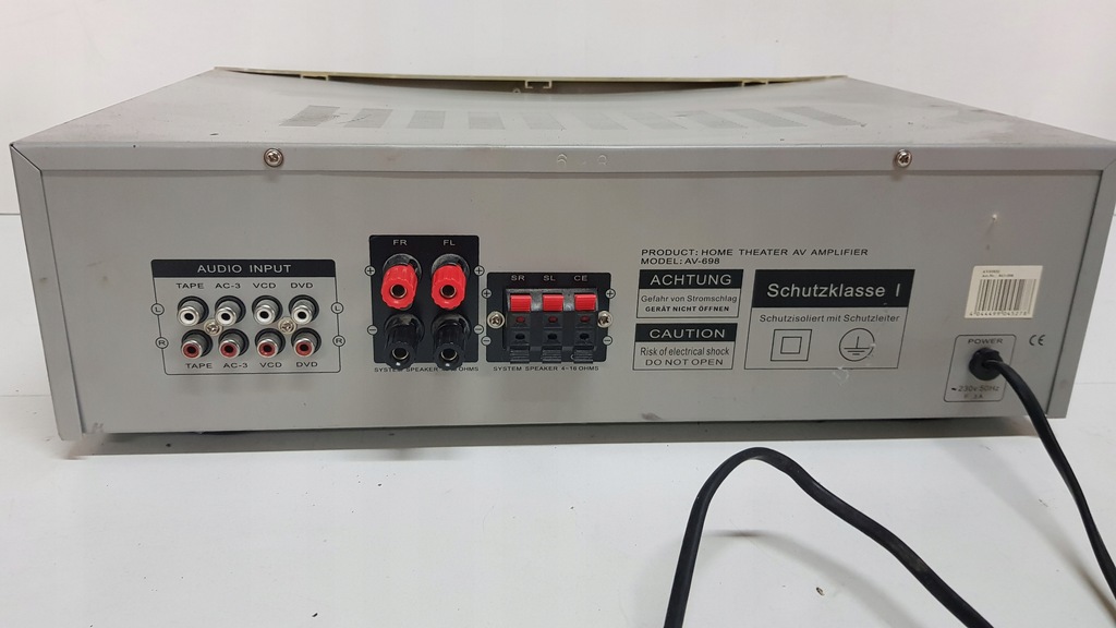 MC VOICE AV 698 karaoke amplituner wzmacniacz 8804674690 oficjalne