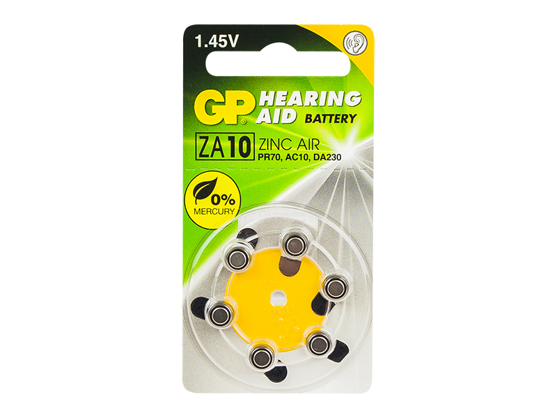 Bateria 10ZA/ZA10 GP 1,4V 5,8x3,6mm