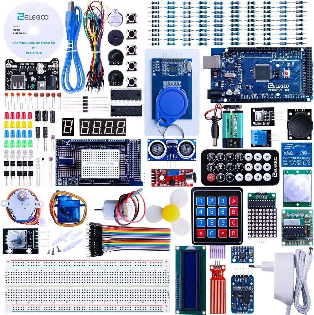 ELEGOO Mega R3 Starter Kit zestaw do nauki Arduino IDE
