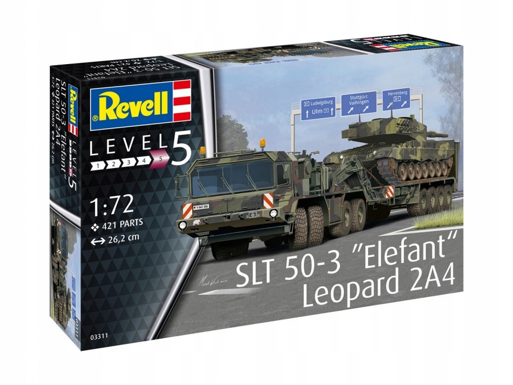 Model plastikowy SLT 50-3 Elefant + Leopard 2A4