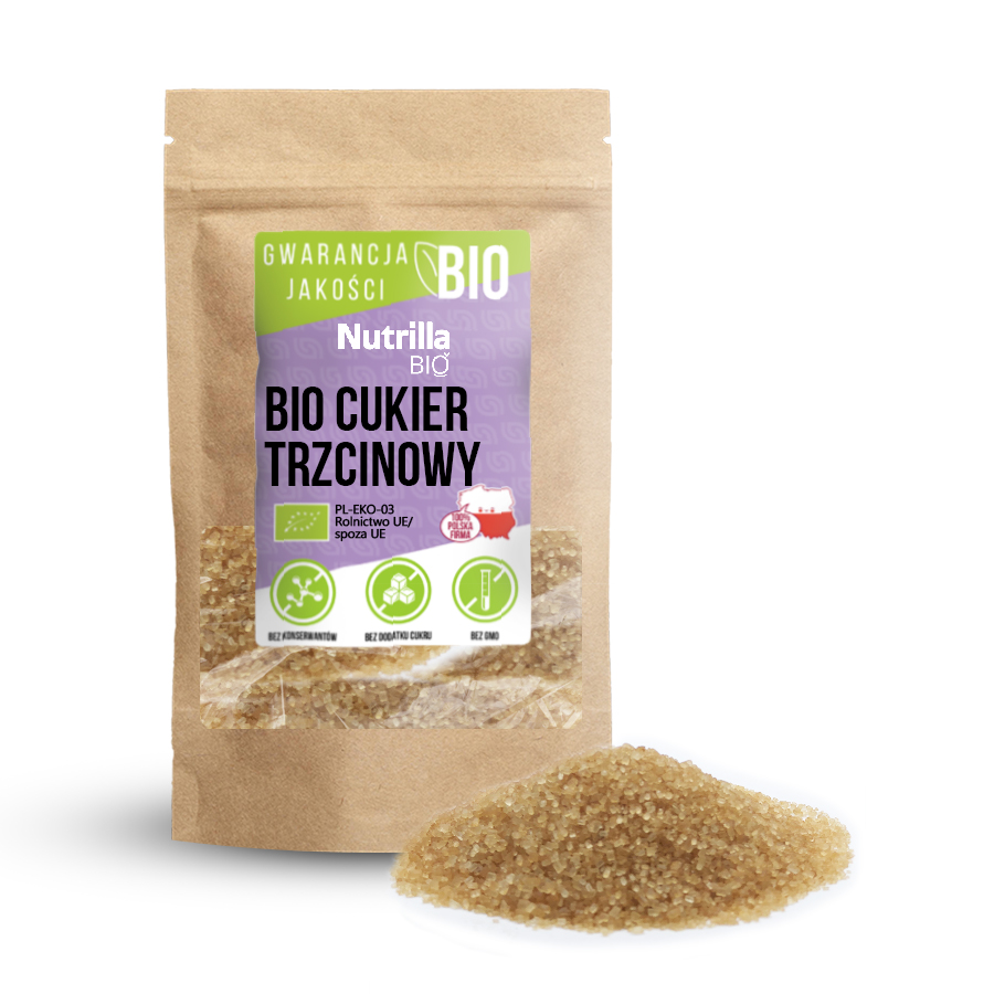 CUKIER TRZCINOWY DEMERARA BIO 500g EKOLOGICZNY