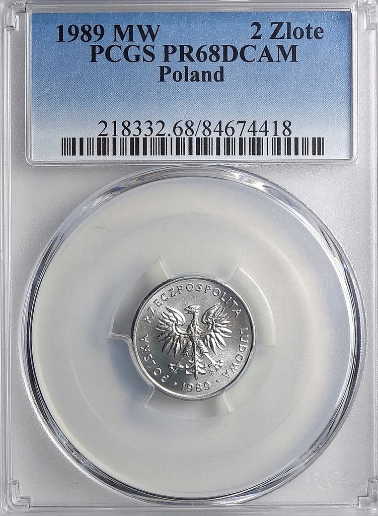 2 zł 1989 - PCGS MS68