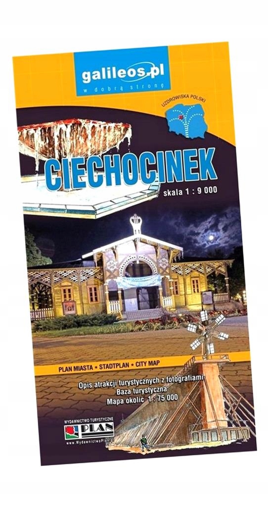 PLAN MIASTA - CIECHOCINEK 1:9 000 PRACA ZBIOROWA