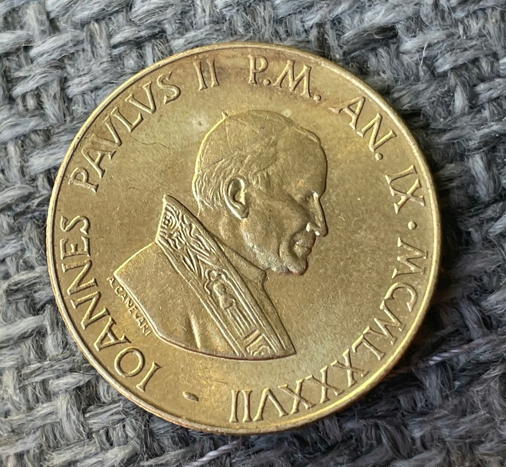 Watykan, 200 lirów, 1987, Jan Paweł II