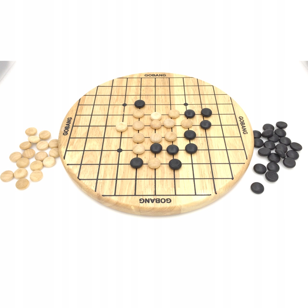 2 In 1 Wooden Chinese Checkers Five In A Row Goban