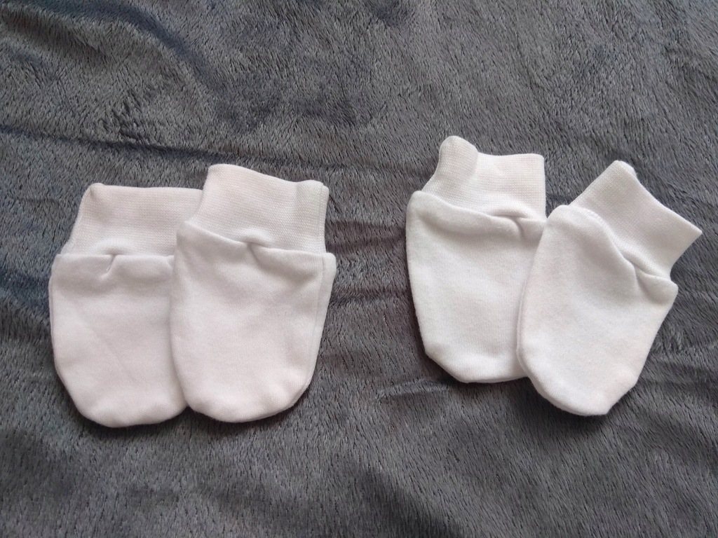 Łapki niedrapki rękawiczki dla noworodka 56 0-3m.
