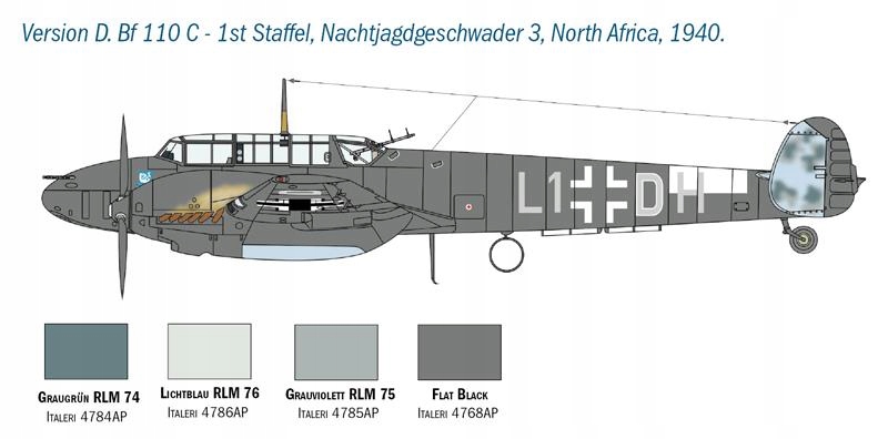 Купить Italeri 2794 Мессершмитт Bf 110 C/D 1:48: отзывы, фото, характеристики в интерне-магазине Aredi.ru