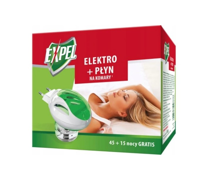 Expel Elektro + płyn na komary 60 nocy