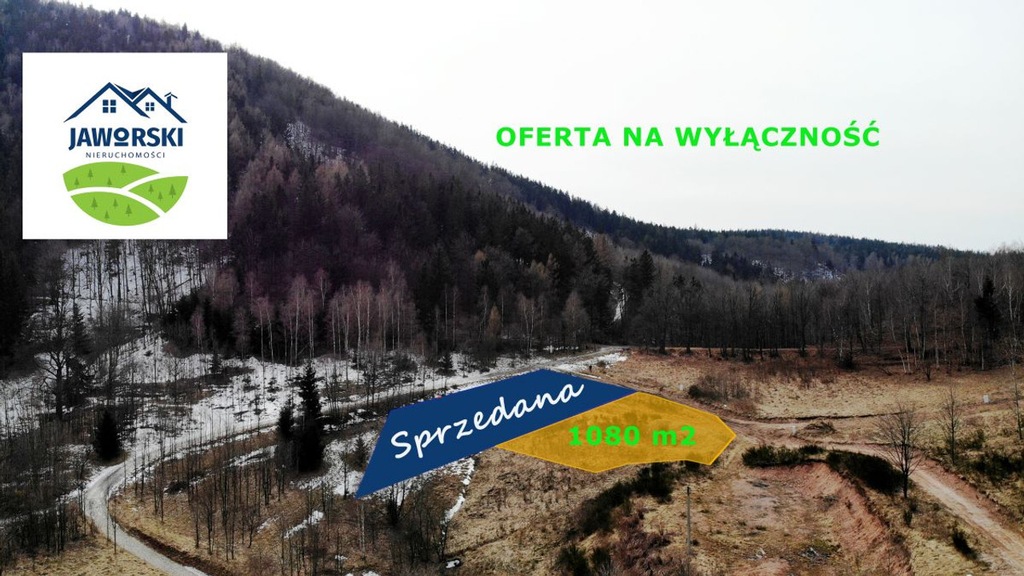 Działka, Jedlina-Zdrój, Wałbrzyski (pow.), 1080 m²