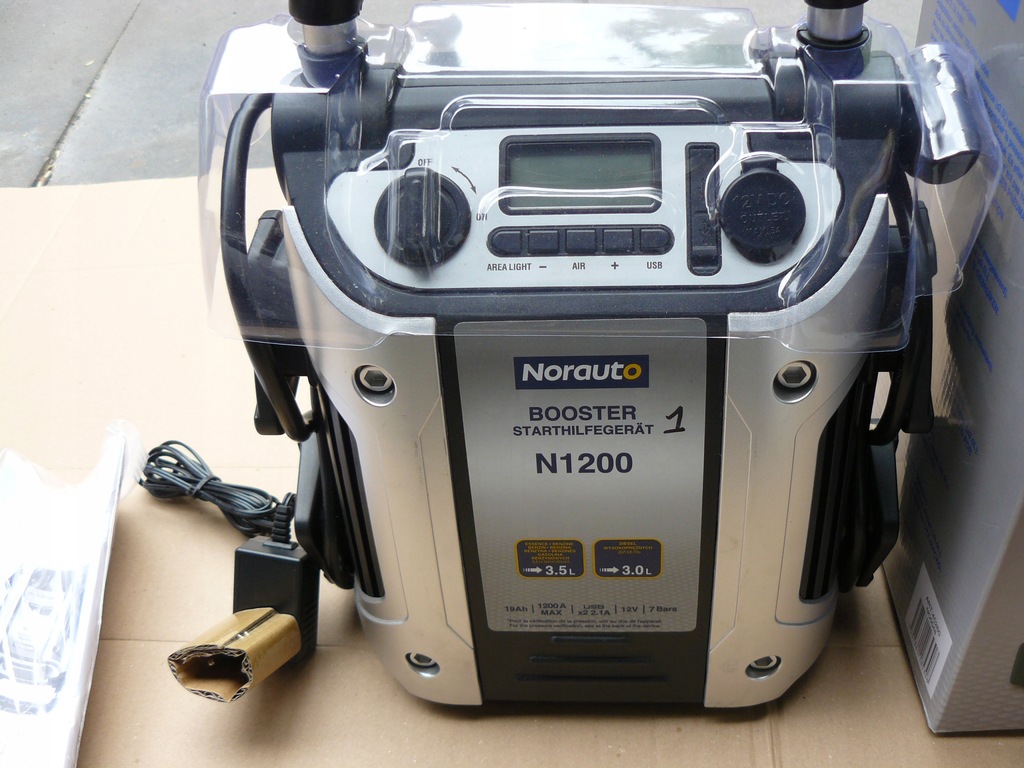 Booster Norauto N1200 19 Ah 12 V BOOSTER NORAUTO STARTHILFEGERAT N1200 - 9287764477 - oficjalne archiwum  Allegro