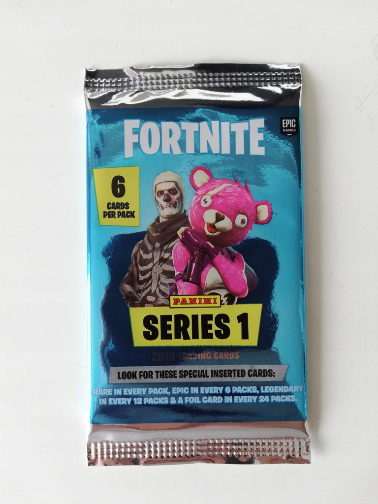 FORTNITE saszeteka 6 kart nowe karty panini