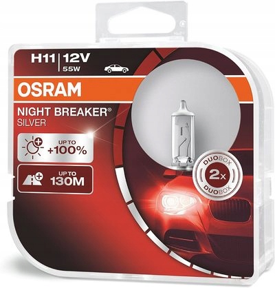 Osram H11 55 W 64211NBS-HCB 2 night breaker Silver