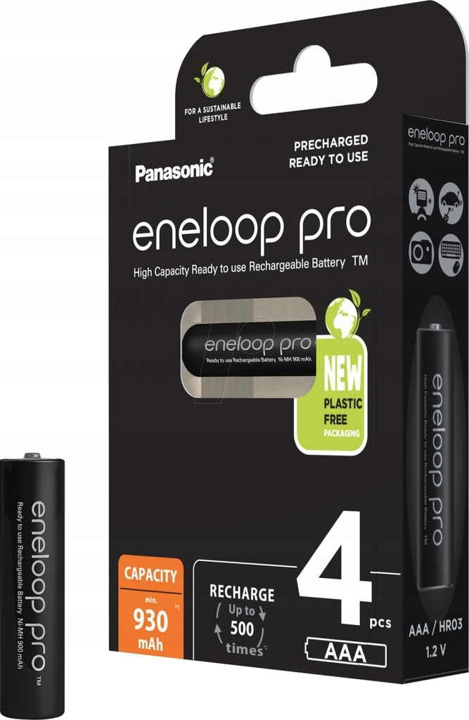 Panasonic Eneloop PRO AAA 930mAh 4 szt