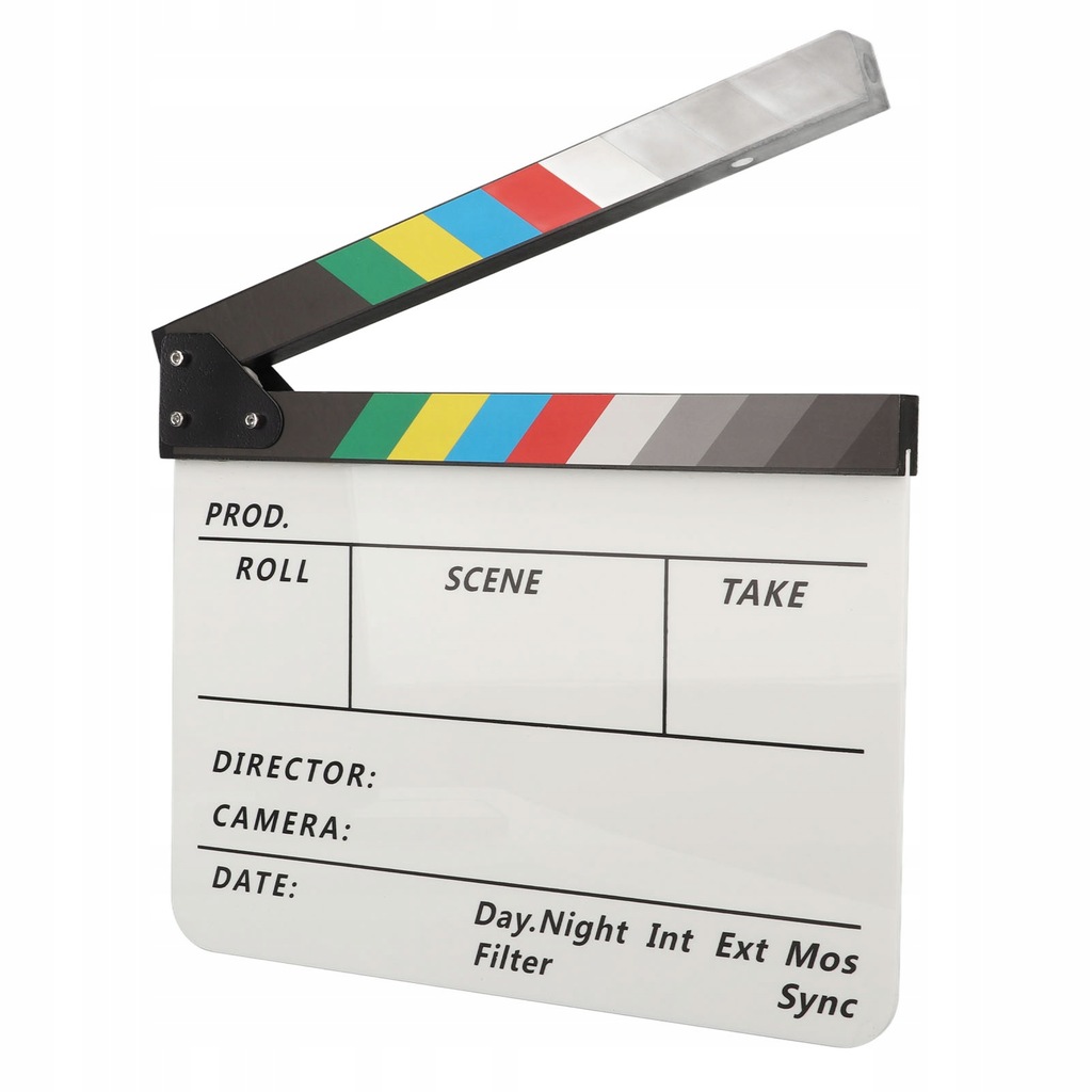 CLAPPER BOARD Z GUMKĄ PIÓRA DO SERIALU STRZELANIE O