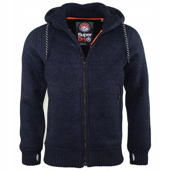 SUPERDRY BONDED KNIT ZIPHOOD M2000001A r. XS
