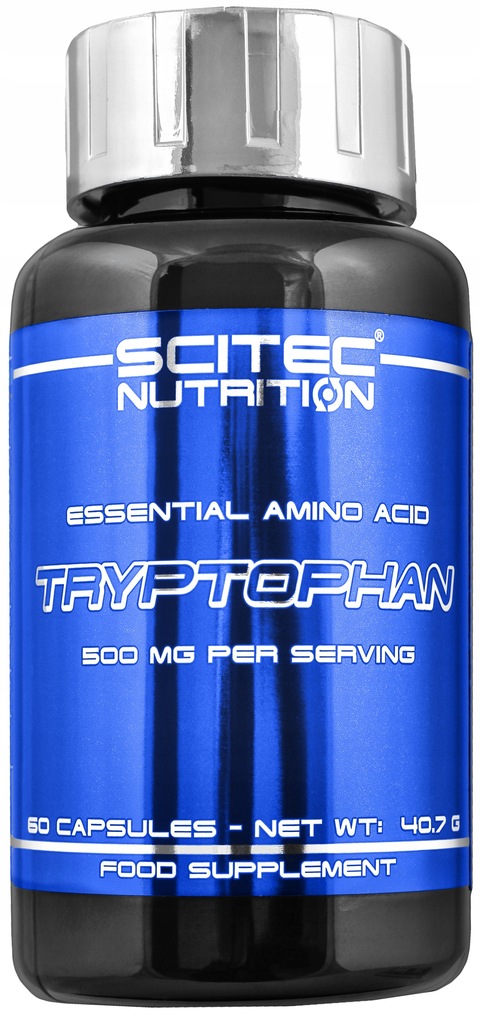 Scitec Tryptophan 60kaps. AMINOKWASY 500MG ZDROWIE