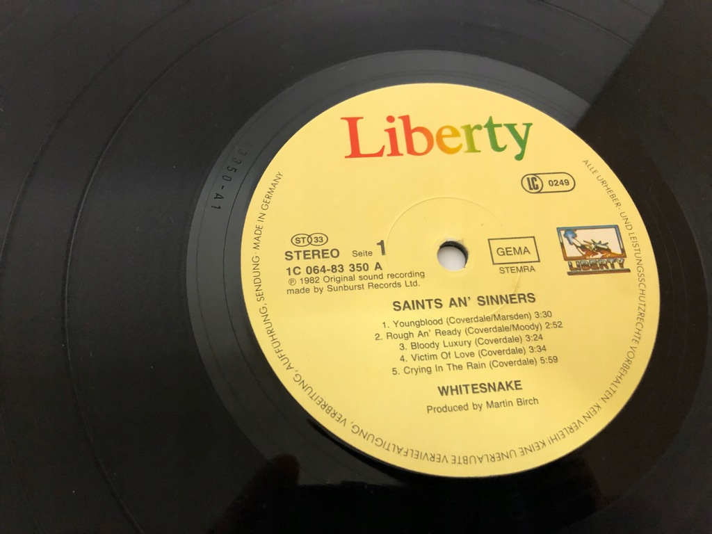 Купить Whitesnake Saints Sinners ---LP D1523 Хард-рок: отзывы, фото, характеристики в интерне-магазине Aredi.ru