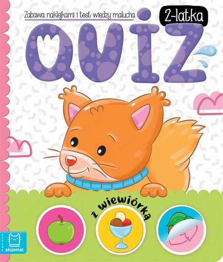 Quiz 2-latka z wiewiórką Zabawa z naklejkami i test wiedzy malucha - KD