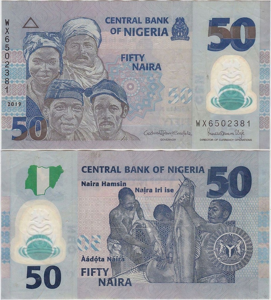 Nigeria, 50 Naira 2019, plastik, Pick 40