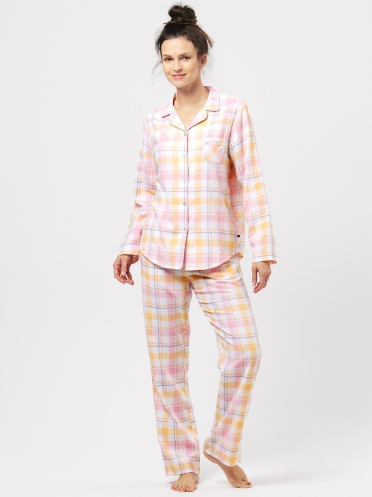 PIŻAMA DAMSKA LNS 486 DR L różowy