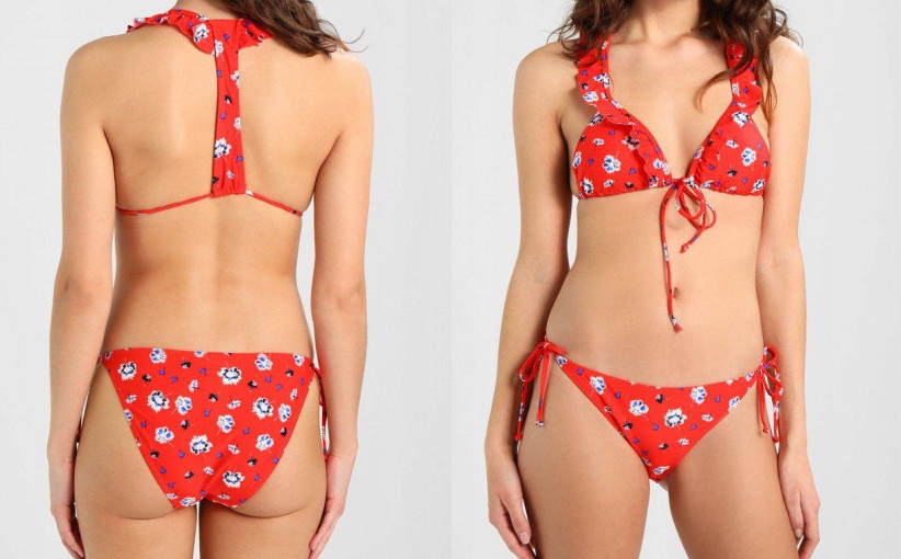 B08S003 BIKINI W KWIATKI GÓRA VERO MODA M