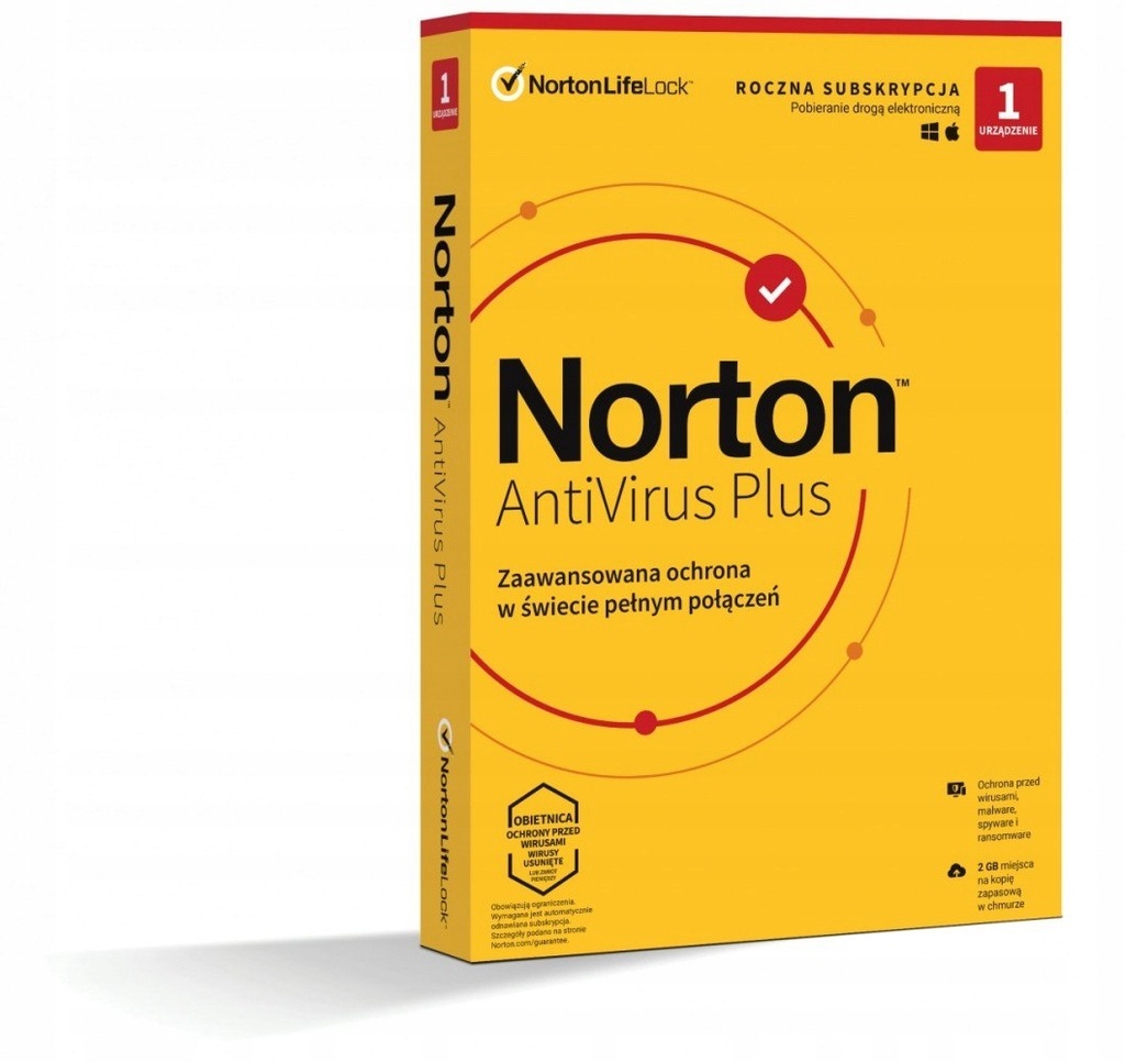 AntiVirus Plus 2GB PL 1U1Dvc1Y 21408750 Norton