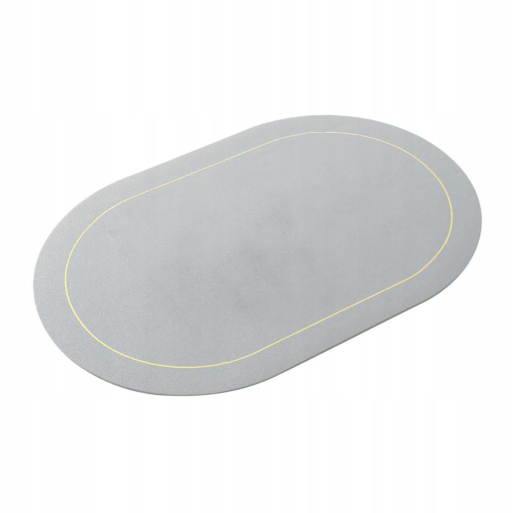 Dining Table Oval Mat Waterproof Anti Skid Wipeable Kitchen Table Mat gray