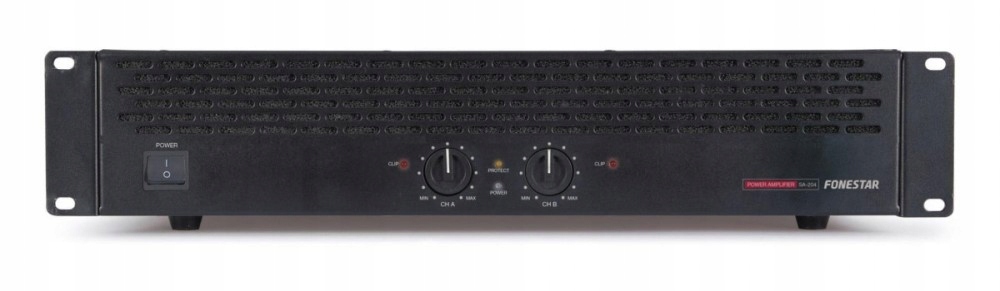 Fonestar SA-204 - Wzmacniacz mocy stereo, 2 x 150 W RMS