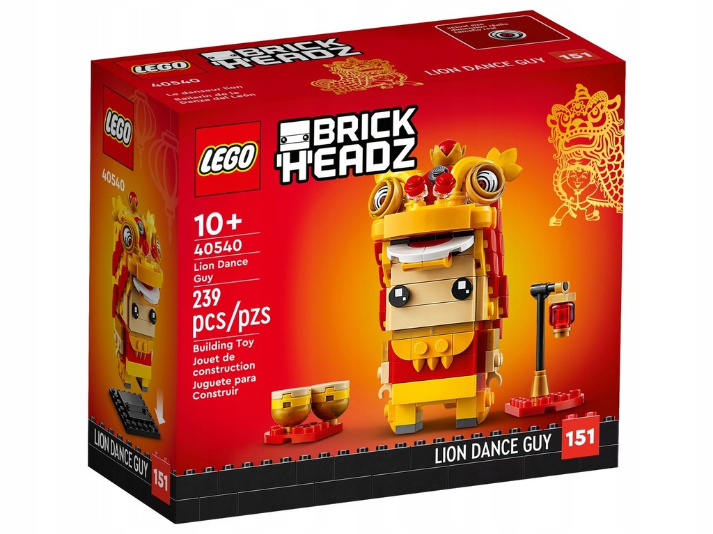 LEGO 40540 BRICKHEADZ Chłopak tańczący taniec Lwa