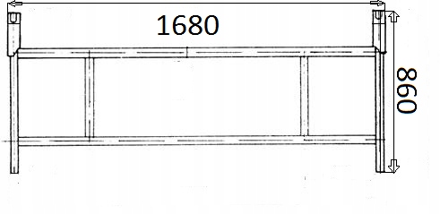 RUSZTOWANIE TYPU WARSZASKIEGO 168 cm