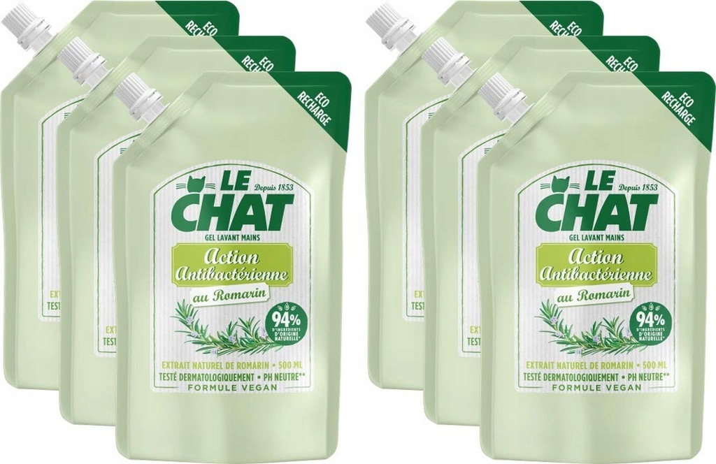 MYDŁO W PŁYNIE LE CHAT 0,5 L, WEGAŃSKIE
