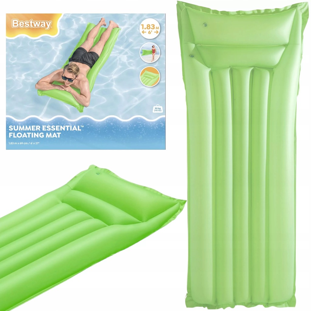 MATERAC DMUCHANY DO PŁYWANIA 183x69 BESTWAY