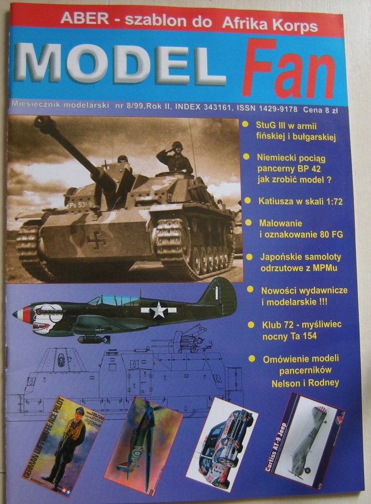 MODEL FAN-8'99r-pojazdy i samoloty II WŚ-Bburago