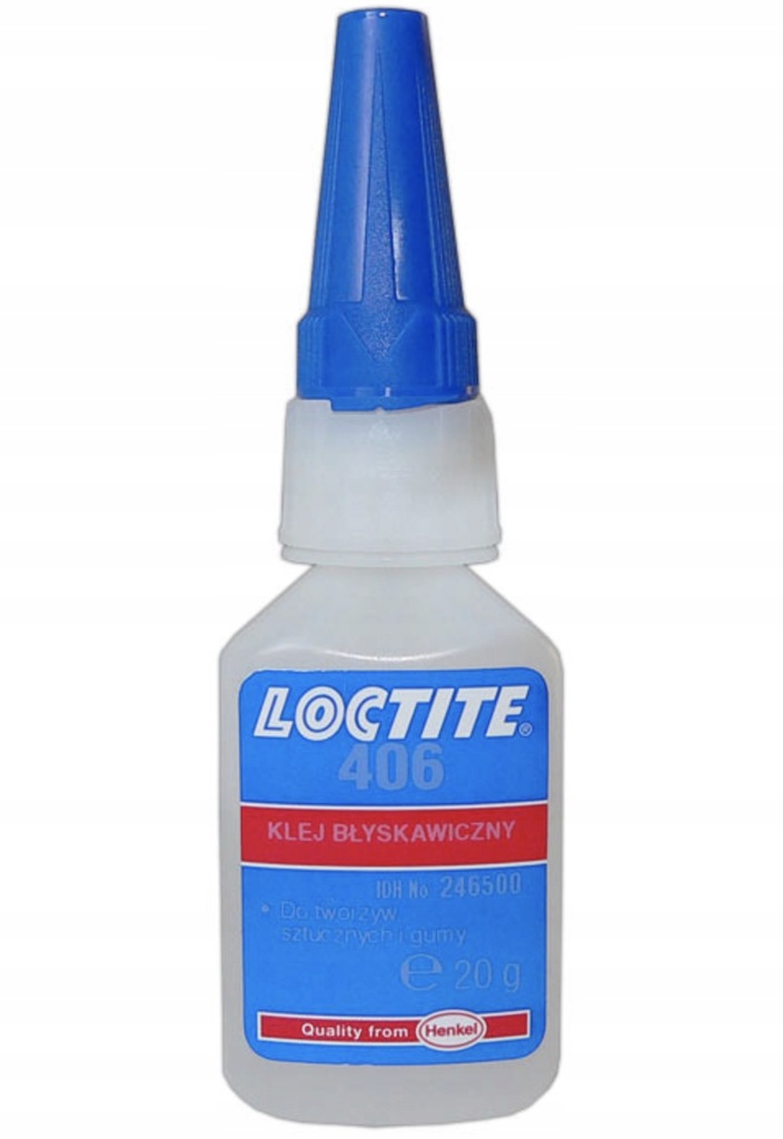 LOCTITE 406 Klej błyskawiczny cyjanoakrylowy 20ml