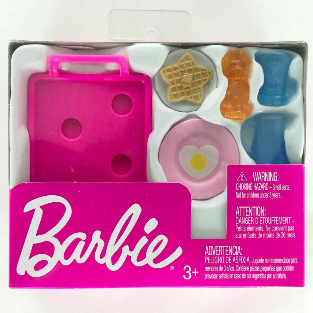 Barbie Akcesoria Zestaw Śniadaniowy Wzór 2 FXG28
