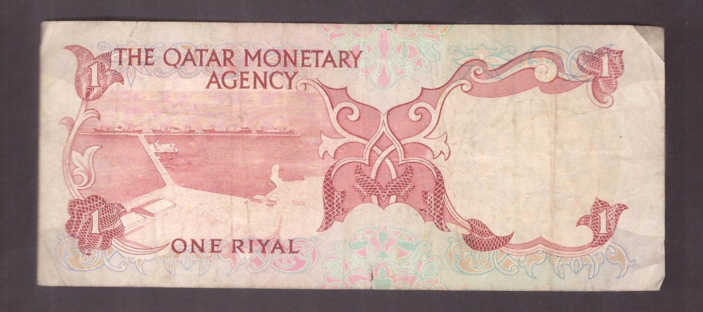 Katar Qatar - banknot - 1 Riyal - typ 1