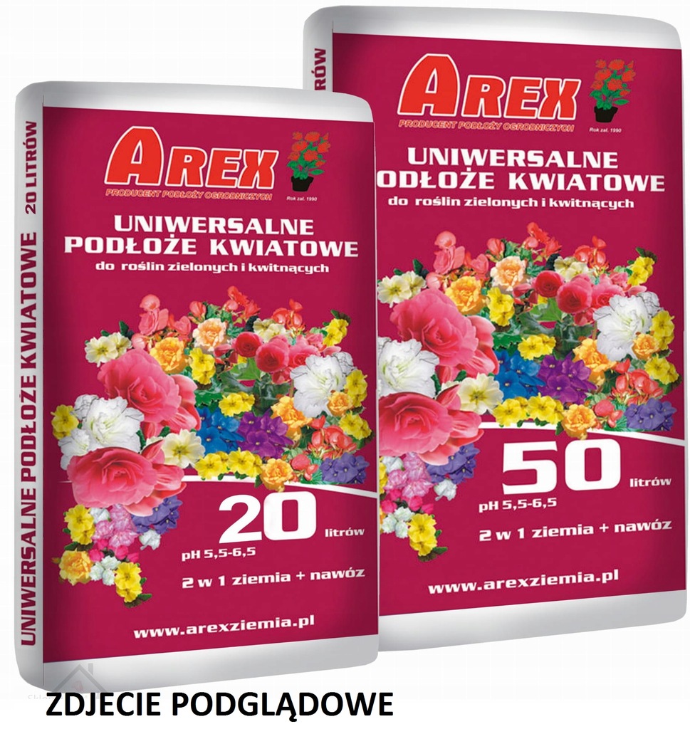 AREX PODŁOŻE UNIWERSALNE Z MIKROORGANIZMAMI 50L