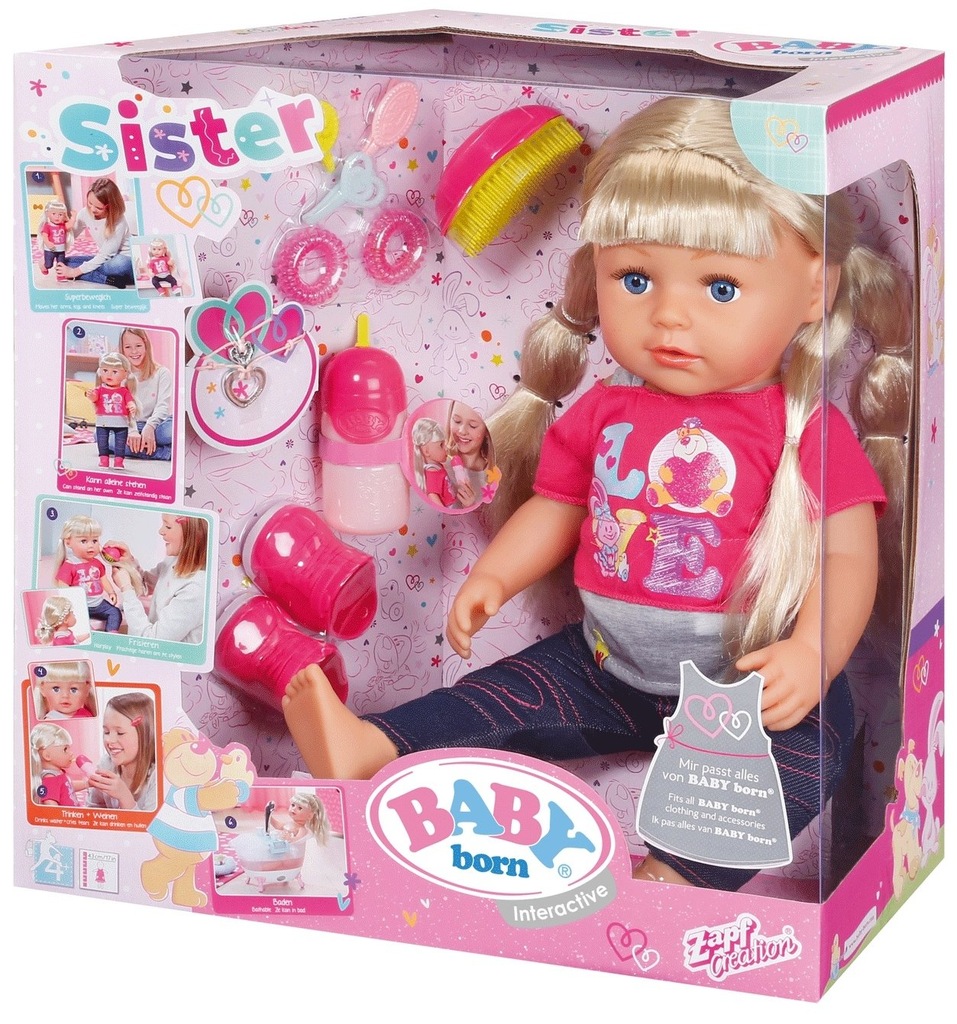 Baby born - Interaktywna Lalka Starsza siostra - 7537350343 - oficjalne