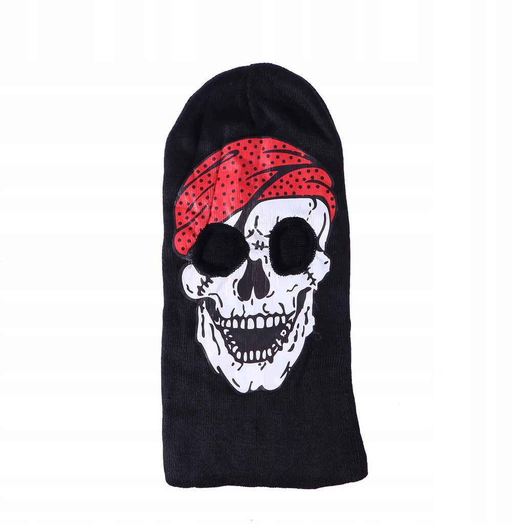 Halloweenowa szkieletowa maska Ghost Death Knit