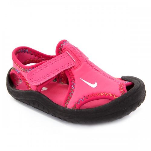 *Nike*sandały Sunray AMARANTOWE rzepy roz 26/15CM