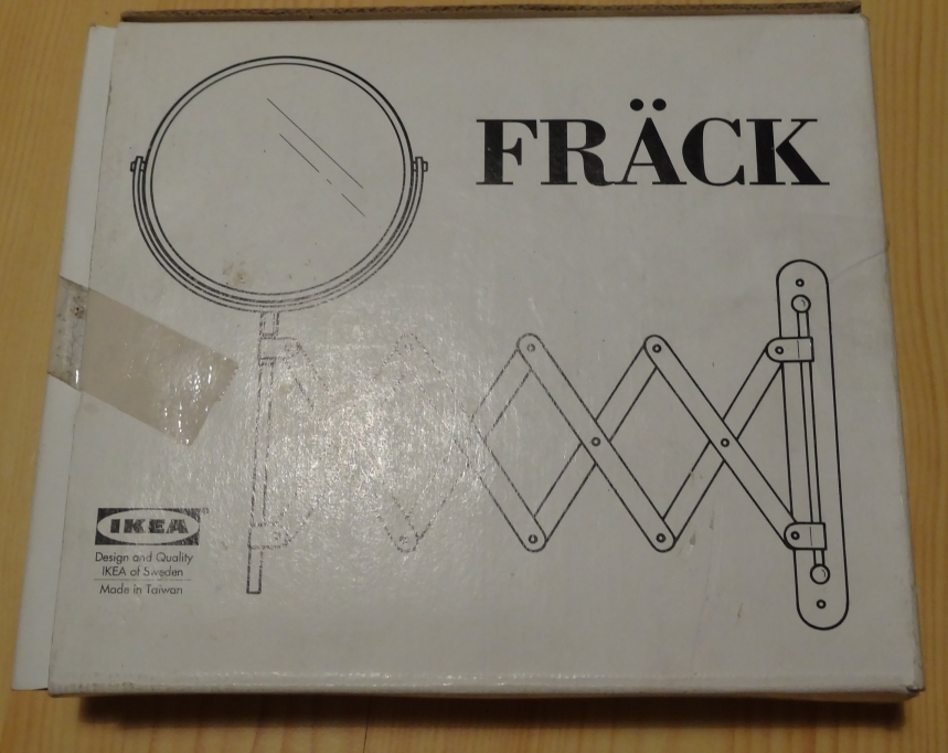 IKEA FRACK LUSTRO DWUSTRONNE NA REGUL. RĄCZCE NOWE