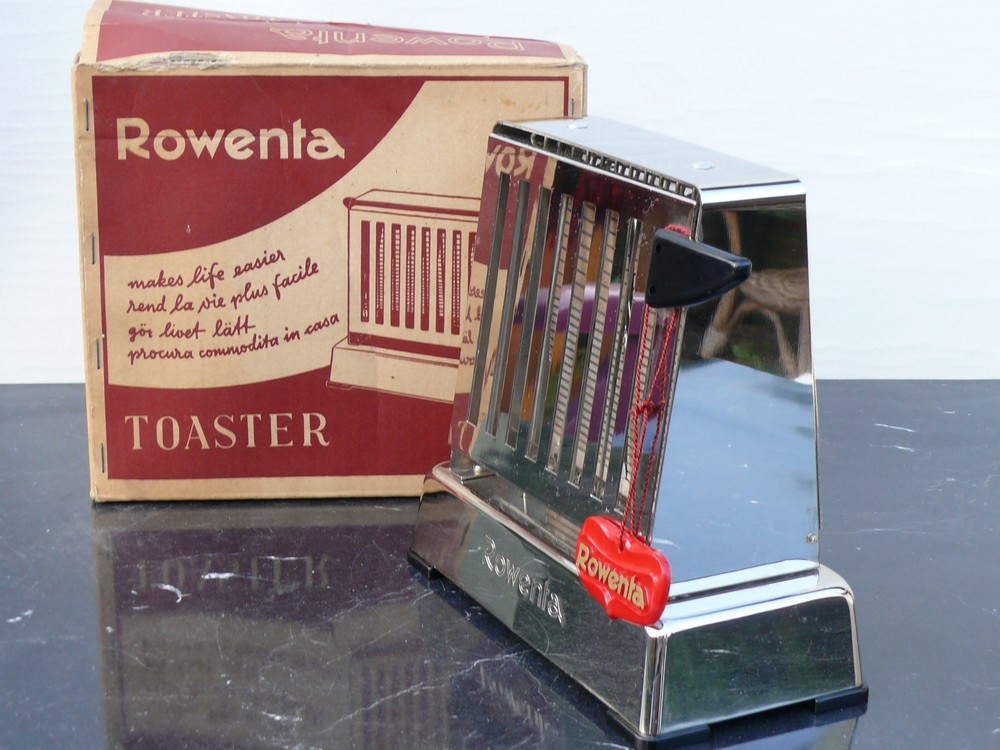 Rowenta - Art Deco Toaster 1957 - Chrome, Bakelit