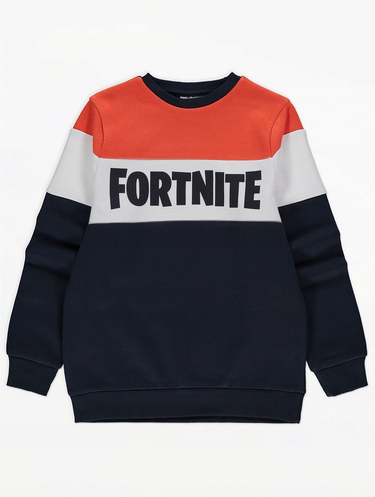 GEORGE FORTNITE GRANATOWA BLUZA W PASY__128-140