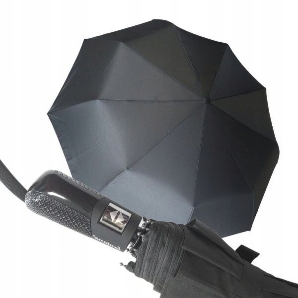LANTANA parasol automatyczny, składany, z pokrowcem czarny