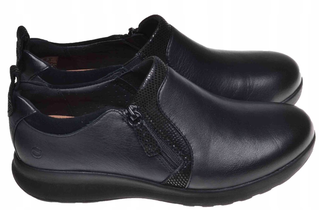 PÓŁBUTY CLARKS UN ADORN ZIP (E) BLACK COMBI 37,5