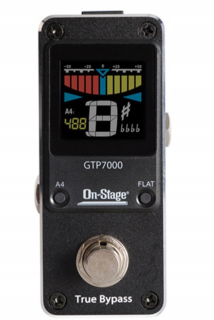 Tuner podłogowy gitarowy stroik pedalboard On-Stage GTP7000